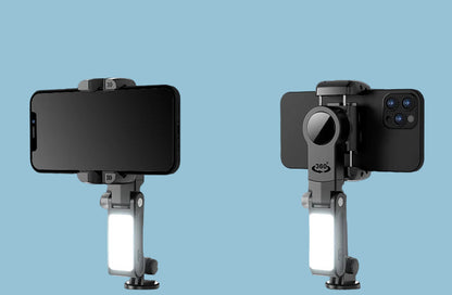 Q18 3-in-1 Gimbal Stabilizer Selfie Stick Tripod with Fill Light for iPhone & Smartphones
