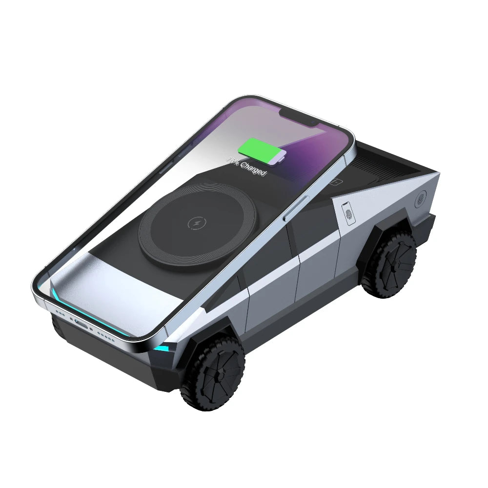 Cybertruck Multifunctional 3-in-1 Wireless Charger for IPhone (15W),Iwatch (5W), Airpods (2.5W)