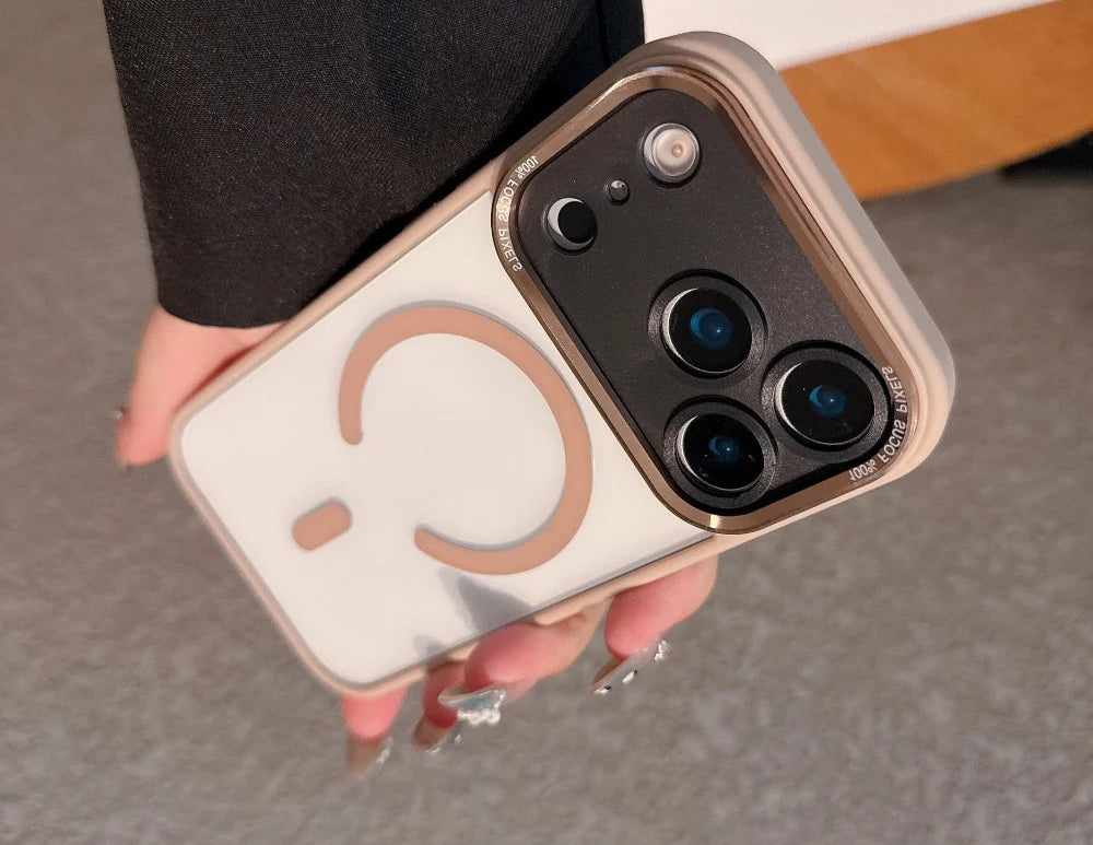 Transparent MagSafe Case with Plating Camera Protection for iPhone 17 /pro/Pro Max / iPhone Air