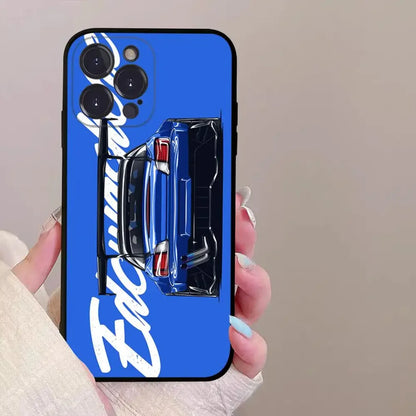 Drift Sports Car Phone Case for iPhone 16 15  X  XS 14 Pro Max