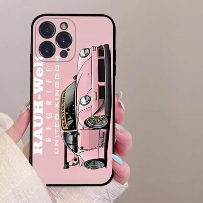 Drift Sports Car Phone Case for iPhone 16 15  X  XS 14 Pro Max