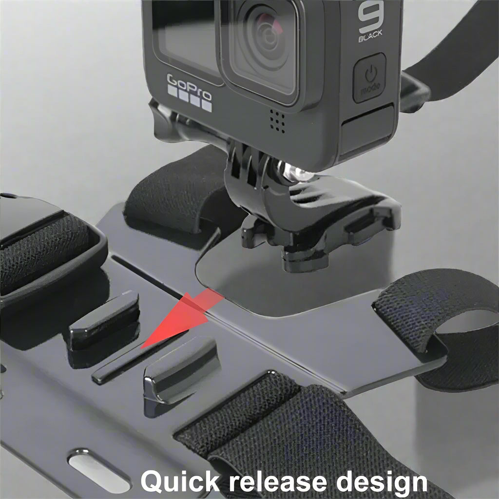 5-in-1 Mobile Phone Chest Mount Holder for POV Recording & Live Broadcast