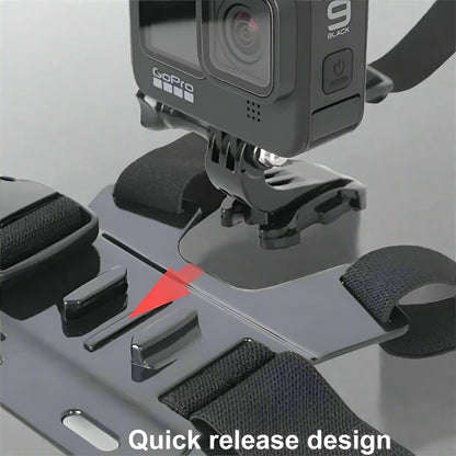 5-in-1 Mobile Phone Chest Mount Holder for POV Recording & Live Broadcast